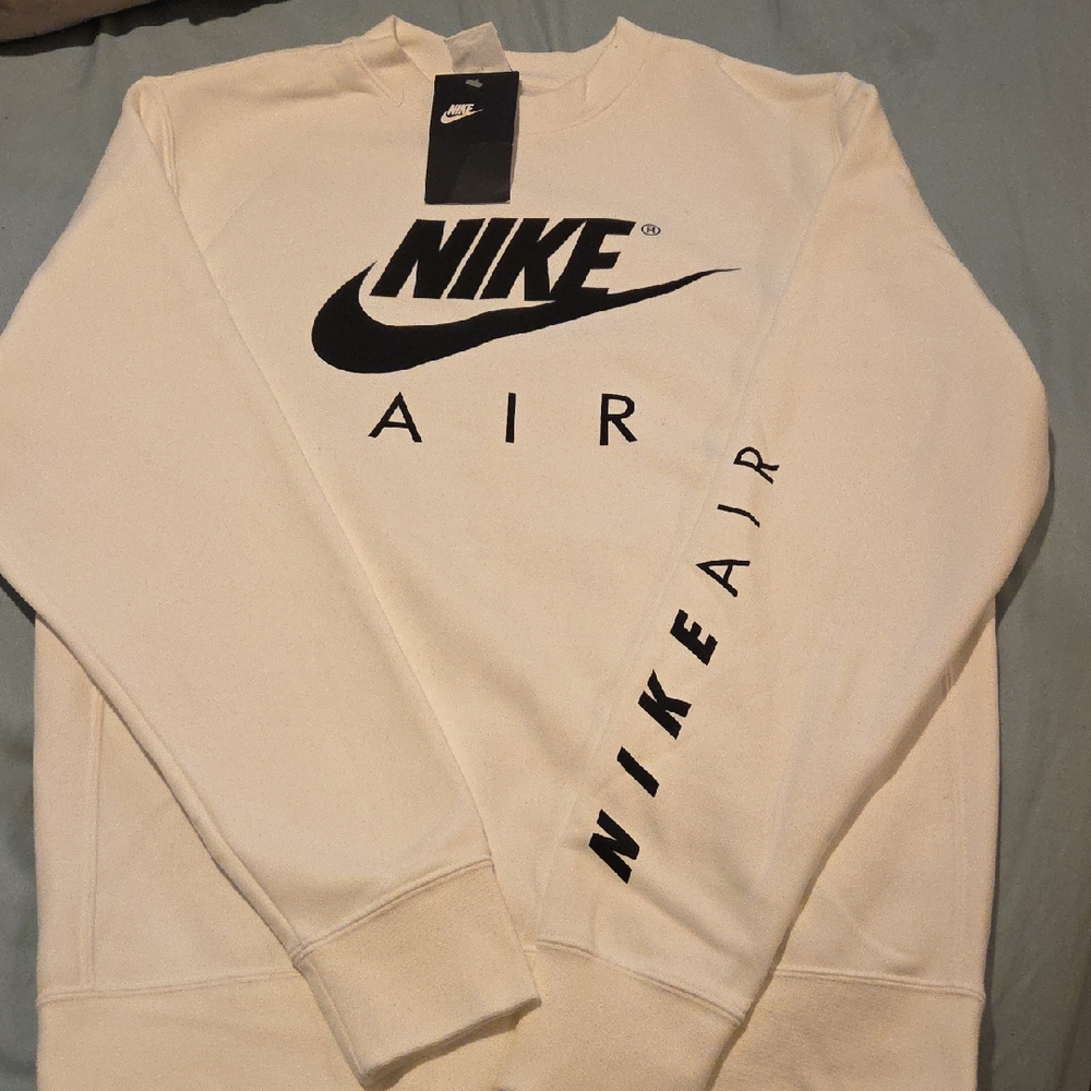 Nike Air Men's White Crewneck Sweater